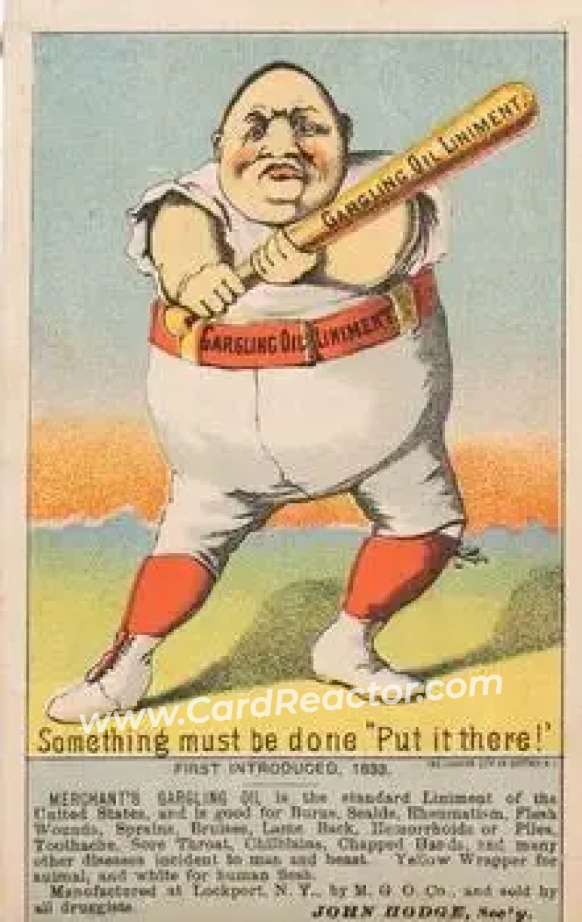 1880 Merchant's Gargling Oil Baseball Comics (H804-7) #NNO - Card NNO - Front