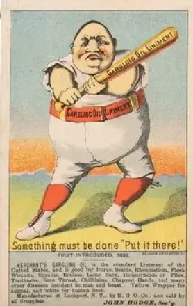 1880 Merchant's Gargling Oil Baseball Comics (H804-7) #NNO - Card NNO