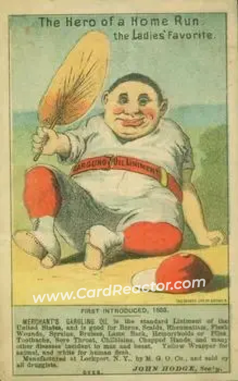 1880 Merchant's Gargling Oil Baseball Comics (H804-7) #NNO - Card #NNO - Front