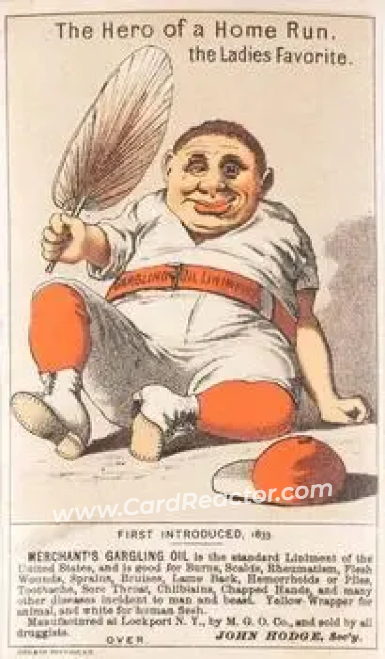 1880 Merchant's Gargling Oil Baseball Comics (H804-7) #NNO - Card #NNO - Front