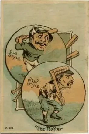 1880 Old Style New Style Baseball Comics (H804-13) #NNO Batter