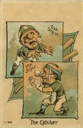 1880 Old Style New Style Baseball Comics (H804-13) #NNO Catcher
