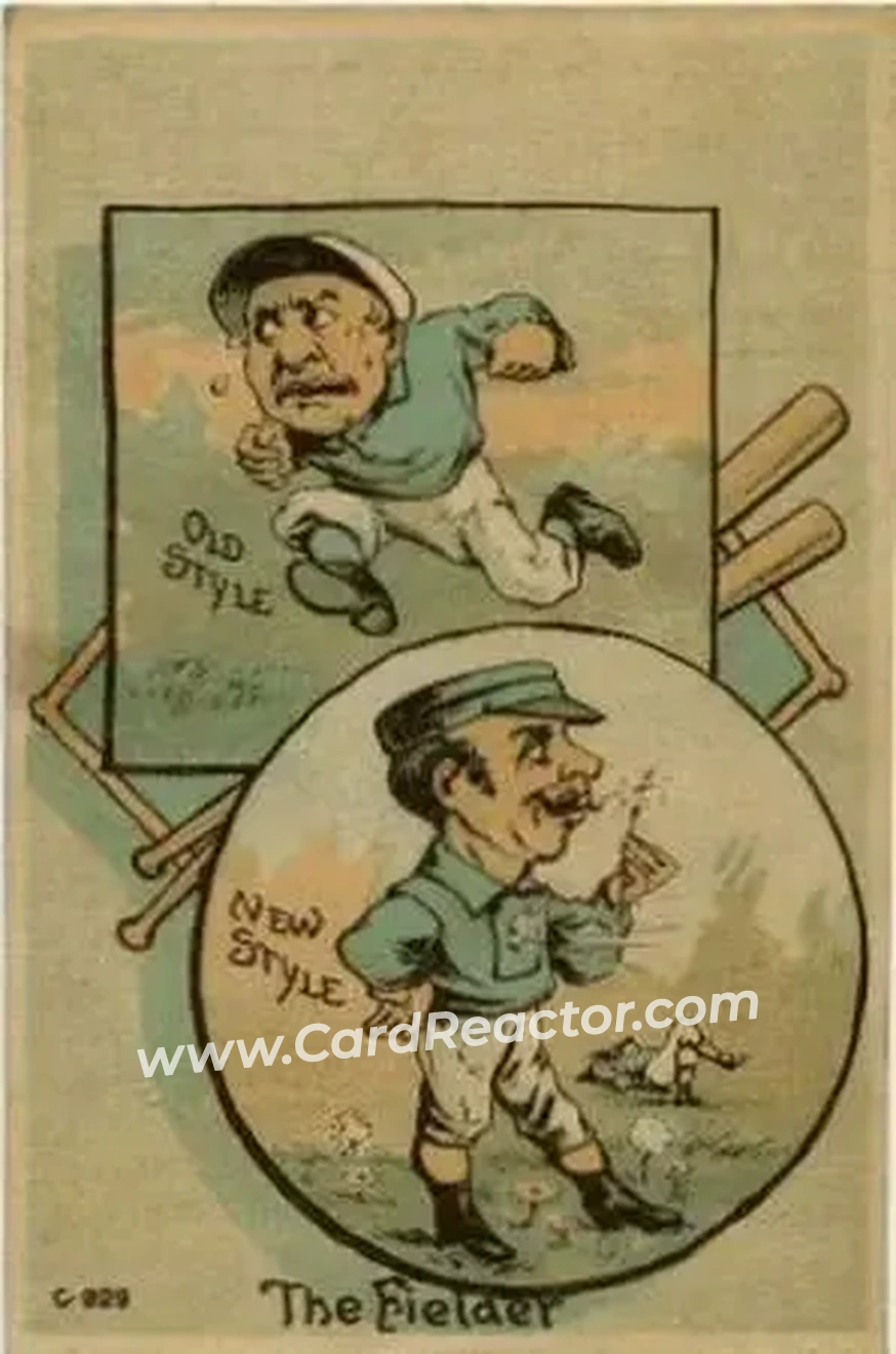 1880 Old Style New Style Baseball Comics (H804-13) #NNO - Fielder - Front