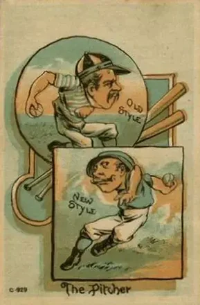 1880 Old Style New Style Baseball Comics (H804-13)