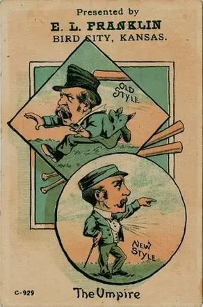 1880 Old Style New Style Baseball Comics (H804-13) feature card