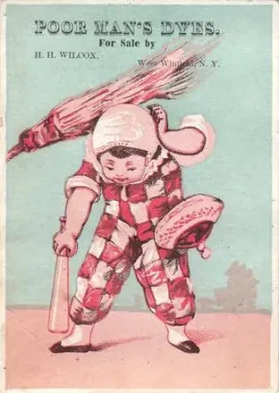 1880 Pink and Blue Series Baseball Comics (H804-34)
