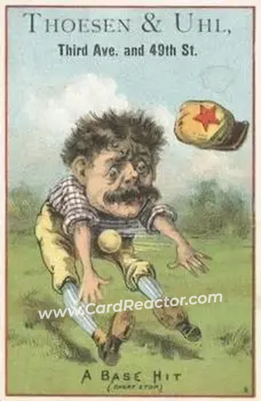1880 Red Border Baseball Comics (804-15A) #NNO - Card #NNO - Front