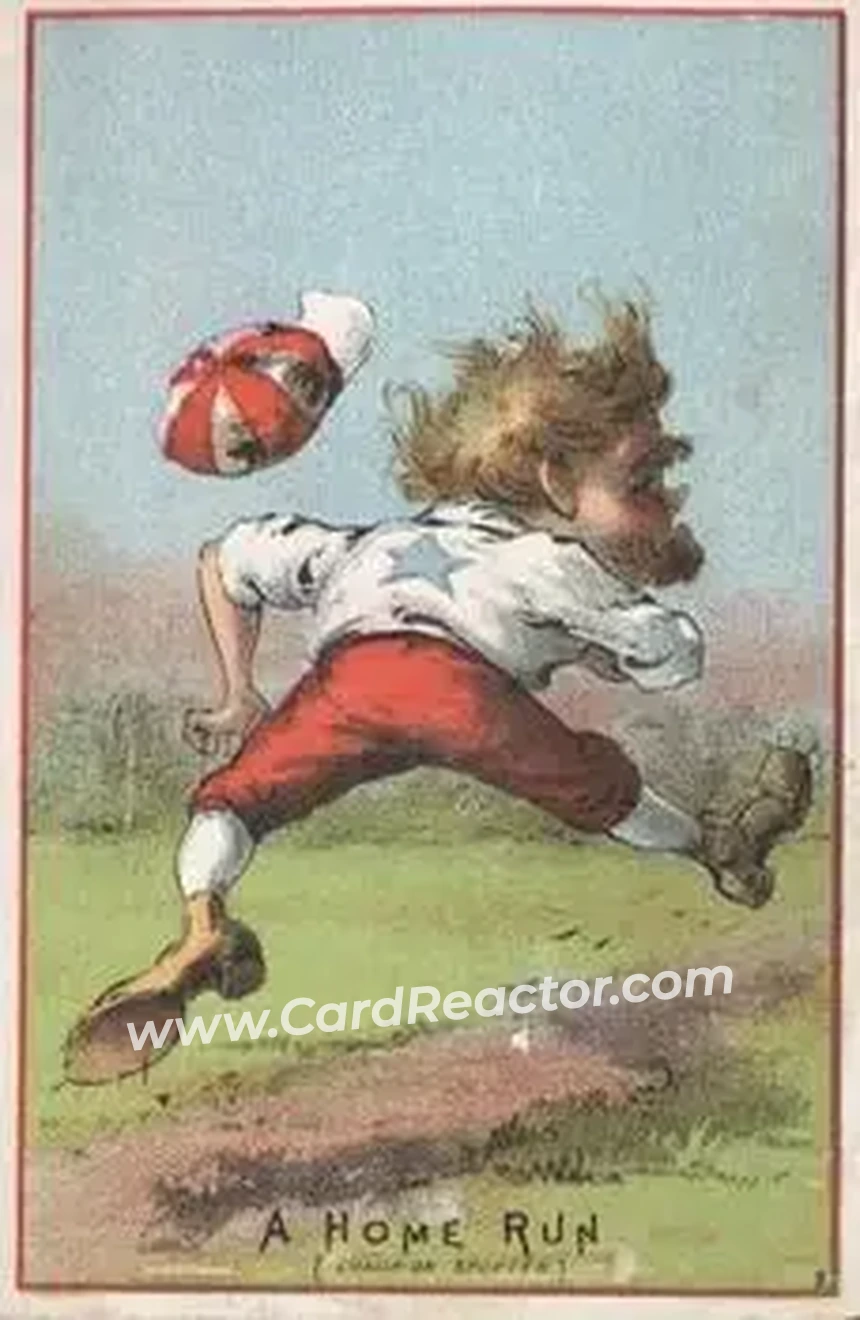 1880 Red Border Baseball Comics (804-15A) #NNO - Card #NNO - Front