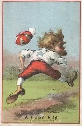 1880 Red Border Baseball Comics (804-15A) #NNO Card #NNO