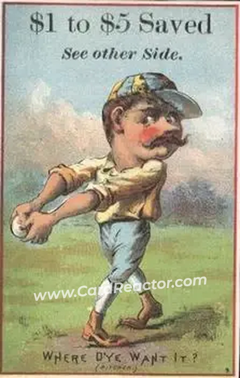 1880 Red Border Baseball Comics (804-15A) #NNO - Card #NNO - Front
