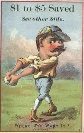 1880 Red Border Baseball Comics (804-15A) feature card