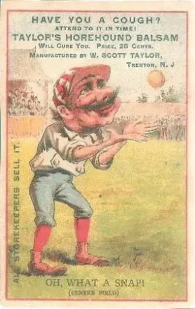 1880 Red Border Baseball Comics (804-15B) #NNO Oh, What A Snap! (Centre Field)