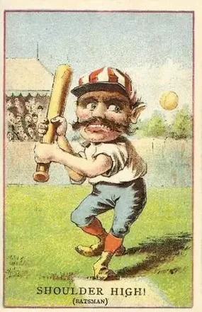 1880 Red Border Baseball Comics (804-15B) #NNO High! (Batsman)