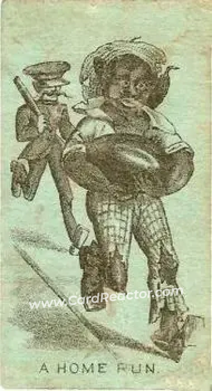 1880 Small Card Series Baseball Comics (H804-31) #NNO - Run. - Front