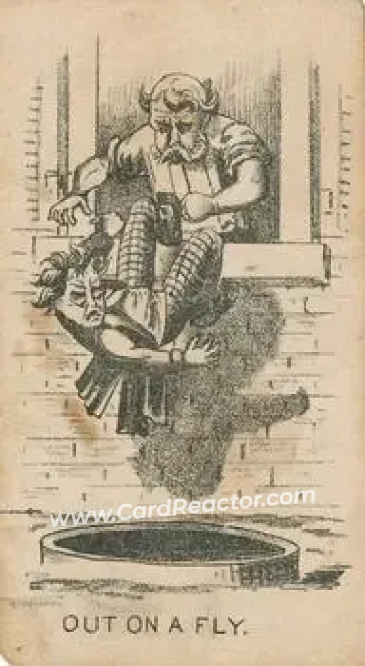 1880 Small Card Series Baseball Comics (H804-31) #NNO - Fly. - Front