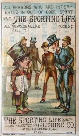 1880 Sporting Life Baseball Comics (H804-8A) feature card