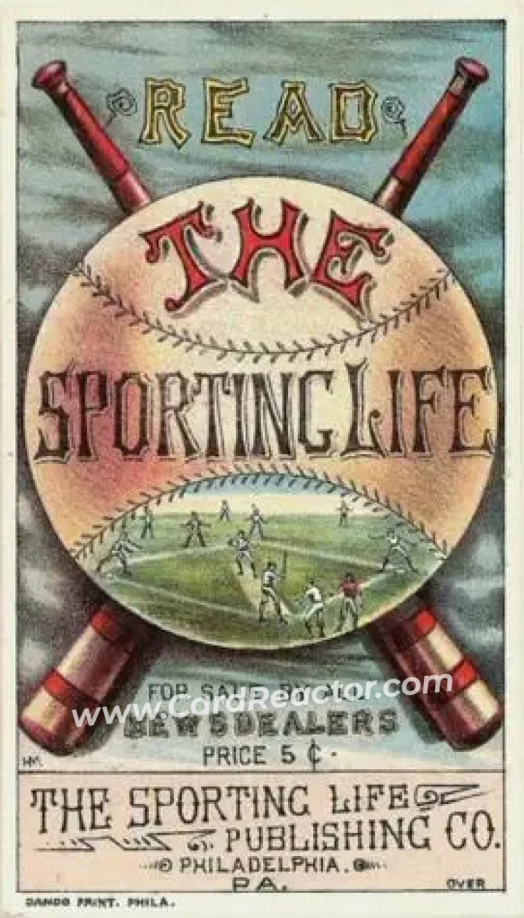1880 Sporting Life Baseball Comics (H804-8A) #NNO - Card #NNO - Front 1880 Sporting Life Baseball Comics (H804-8A) #NNO - Card #NNO - Front