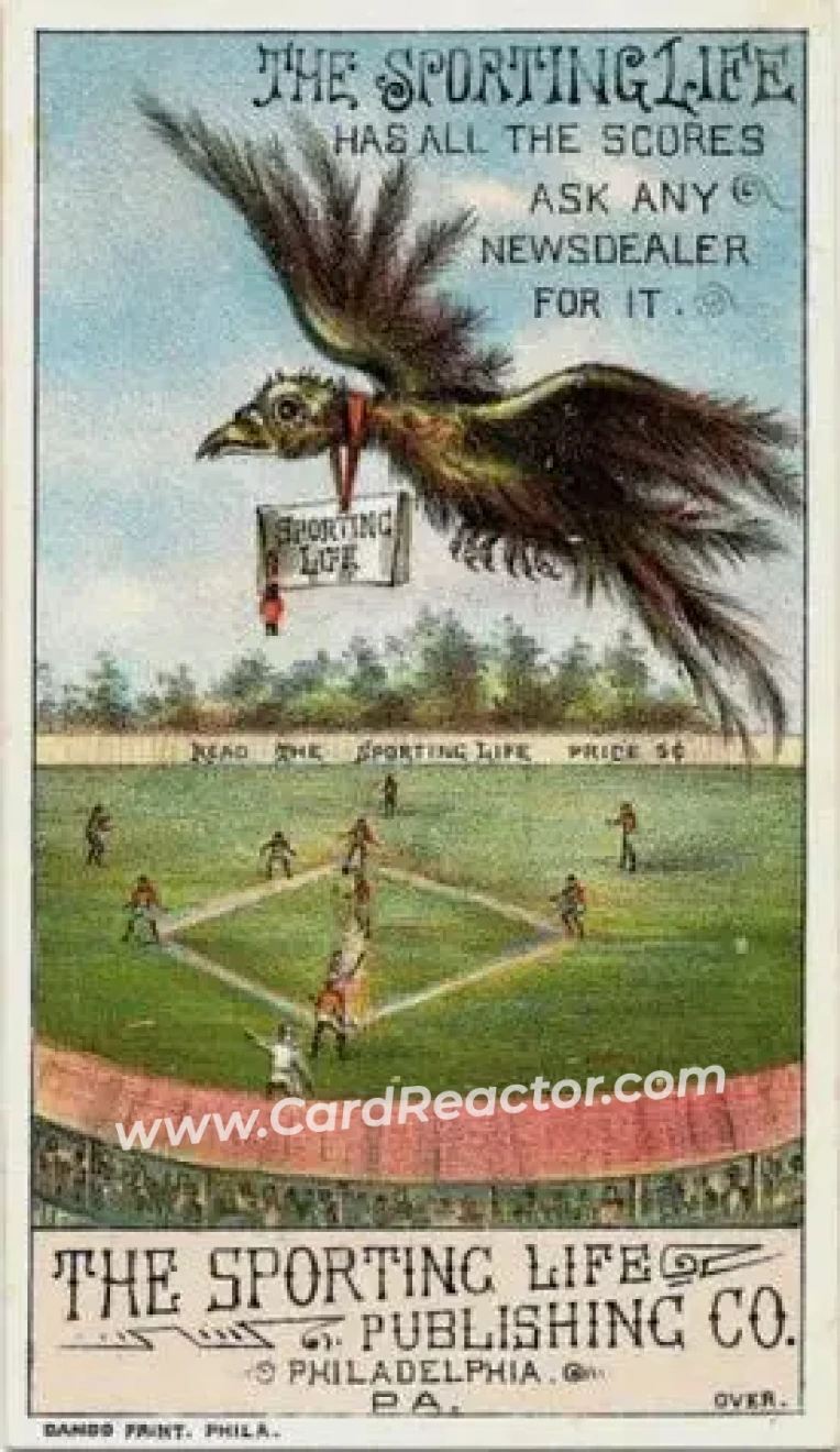 1880 Sporting Life Baseball Comics (H804-8A) #NNO - Card #NNO - Front 1880 Sporting Life Baseball Comics (H804-8A) #NNO - Card #NNO - Front