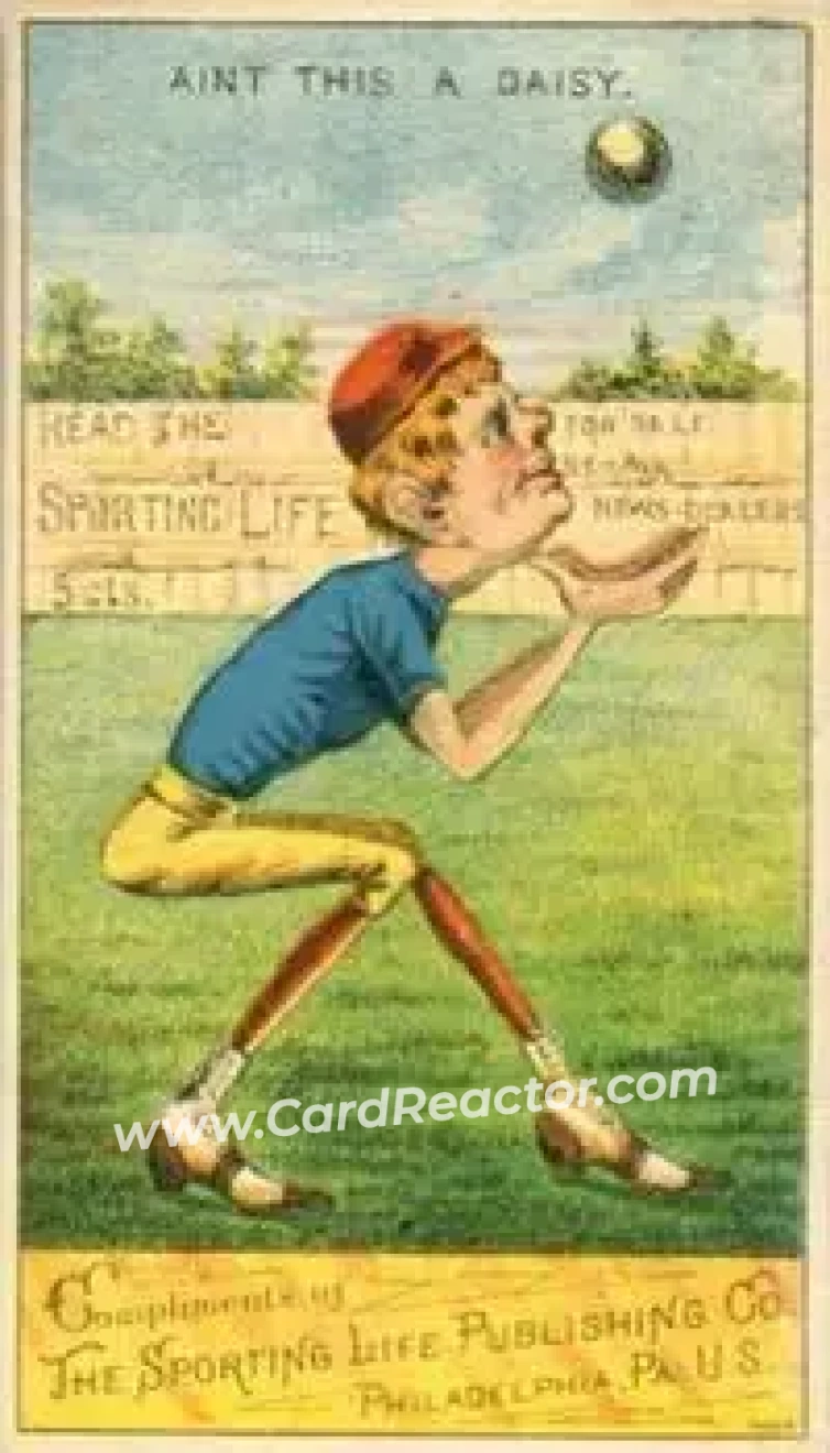 1880 Sporting Life Baseball Comics (H804-8B) #NNO - Daisy - Front 1880 Sporting Life Baseball Comics (H804-8B) #NNO - Daisy - Front