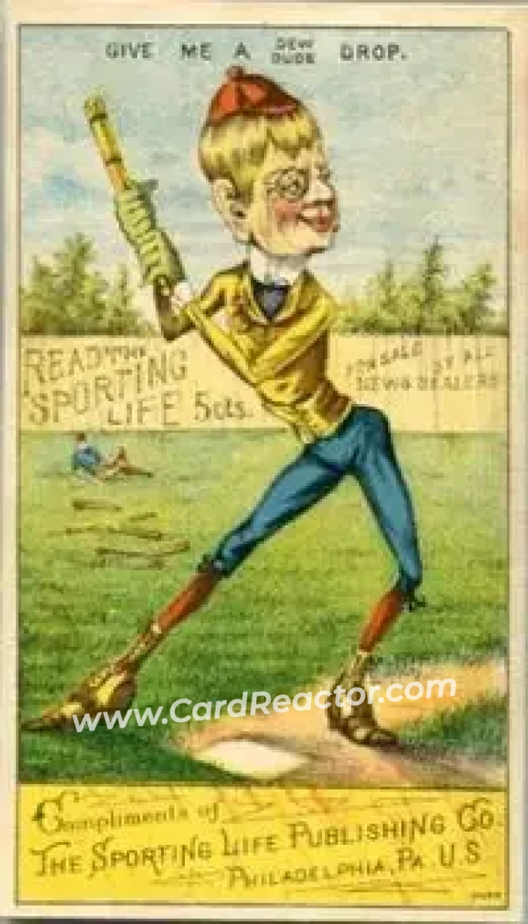 1880 Sporting Life Baseball Comics (H804-8B) #NNO - Drop - Front