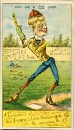 1880 Sporting Life Baseball Comics (H804-8B) #NNO Drop