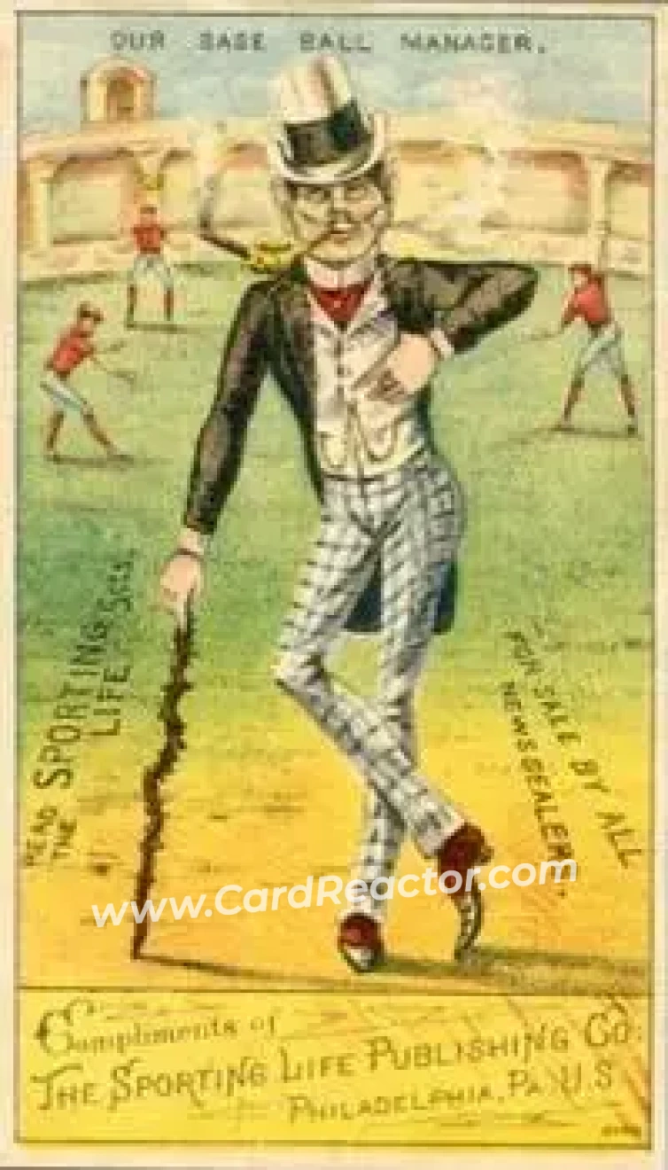 1880 Sporting Life Baseball Comics (H804-8B) #NNO - Manager - Front
