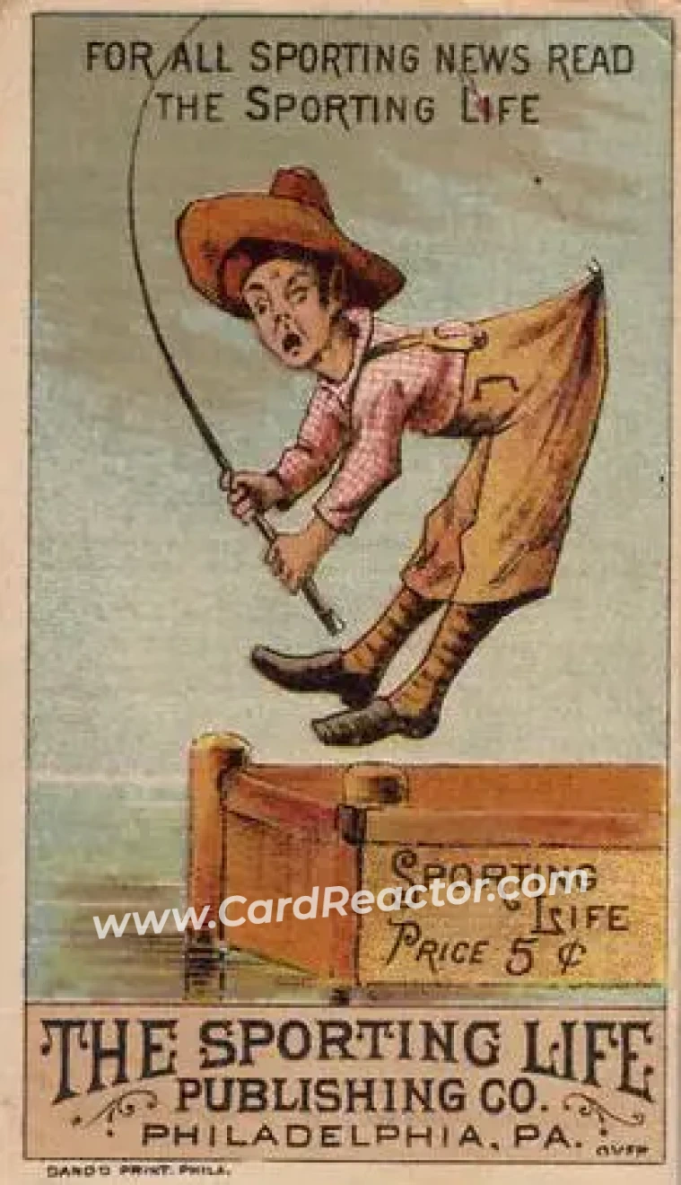 1880 Sporting Life Baseball Comics (H804-8C) #NNO - Card #NNO - Front 1880 Sporting Life Baseball Comics (H804-8C) #NNO - Card #NNO - Front