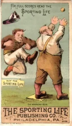 1880 Sporting Life Baseball Comics (H804-8C) #NNO Card #NNO