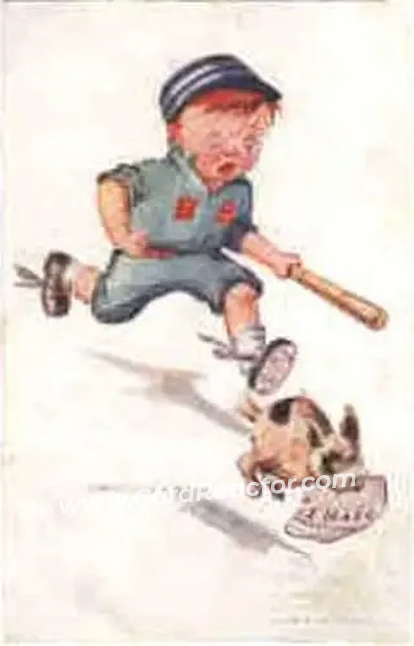 1880 Twelvetrees Baseball Comics (H804-27) #NNO - Card #NNO - Front 1880 Twelvetrees Baseball Comics (H804-27) #NNO - Card #NNO - Front