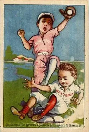 1880 Western and Southern Life Insurance Baseball Comics (H804-20)