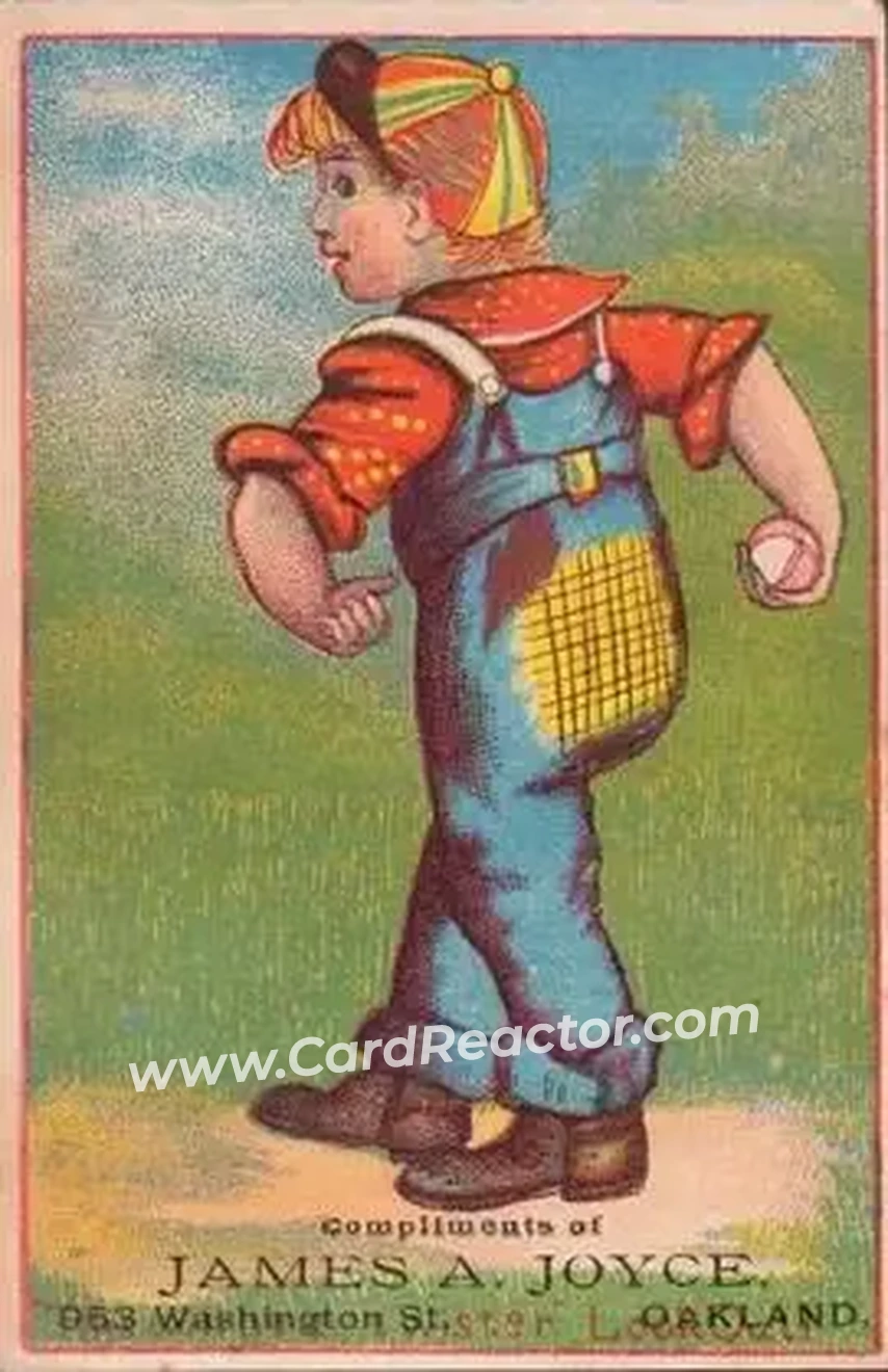 1880 Young Boy Baseball Comics (H804-12) #NNO - Card #NNO - Front