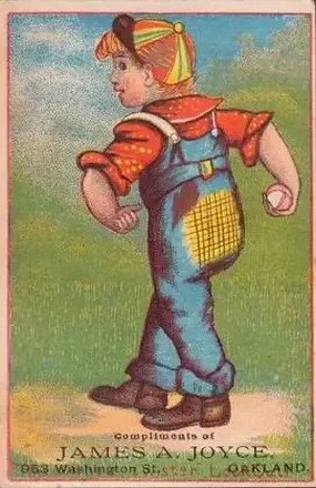 1880 Young Boy Baseball Comics (H804-12) #NNO Card #NNO