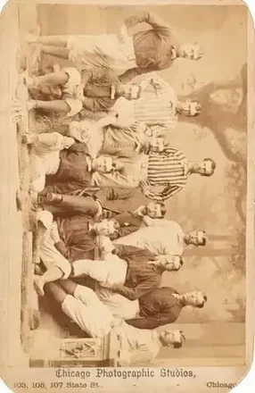 1882 Chicago Photographic Studios Cabinets #NNO - Card #NNO - Detroit Wolverines