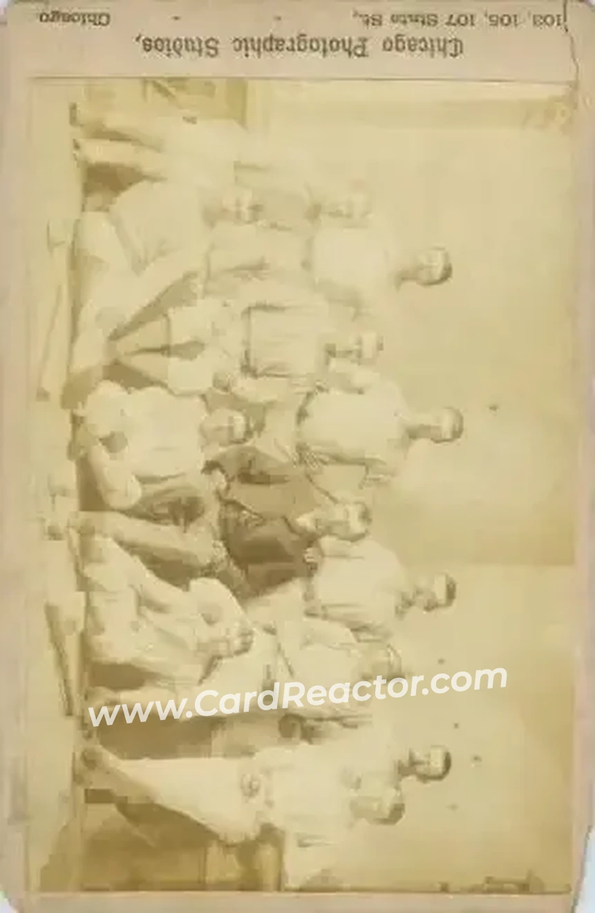 1882 Chicago Photographic Studios Cabinets #NNO - Card #NNO - Providence Grays - Front