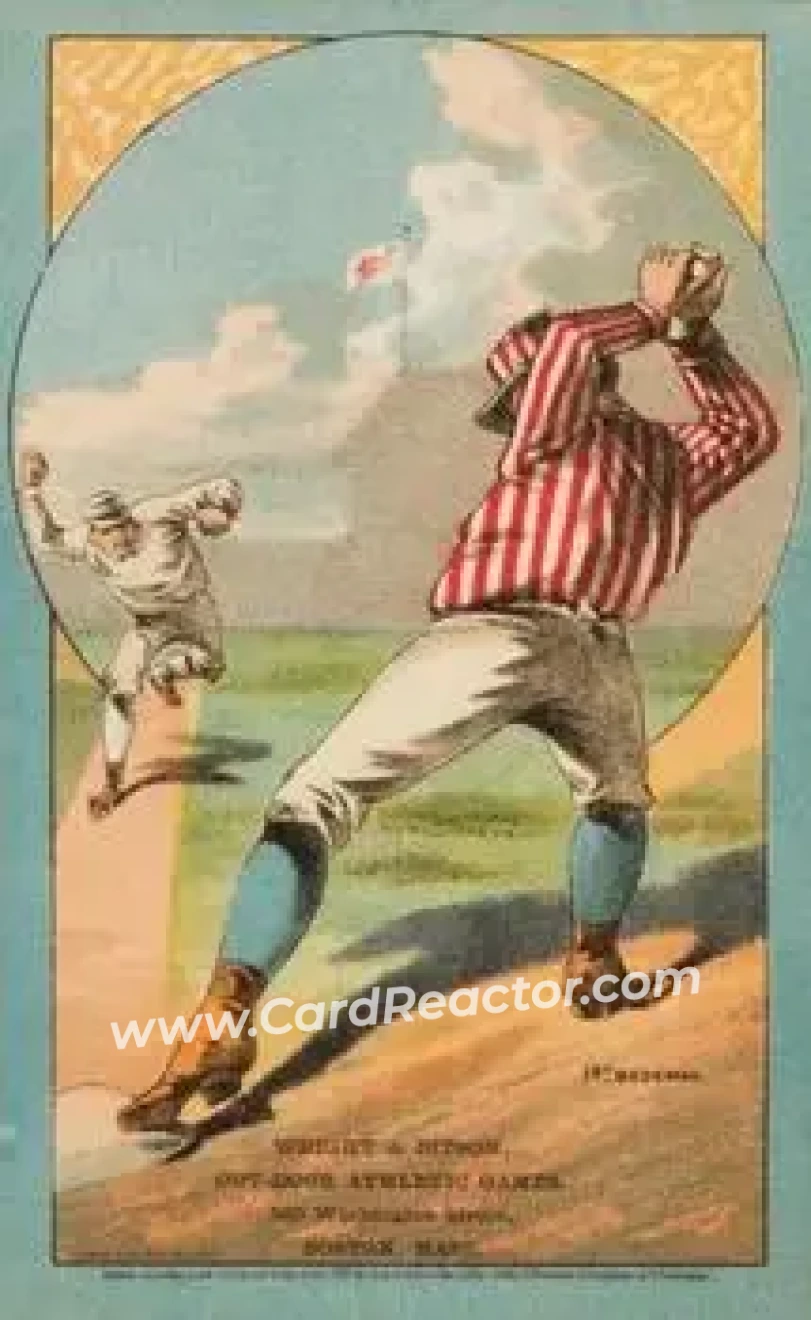 1882 Cosack & Co. Baseball Comics (H804-11) #NNO - Card #NNO - Front