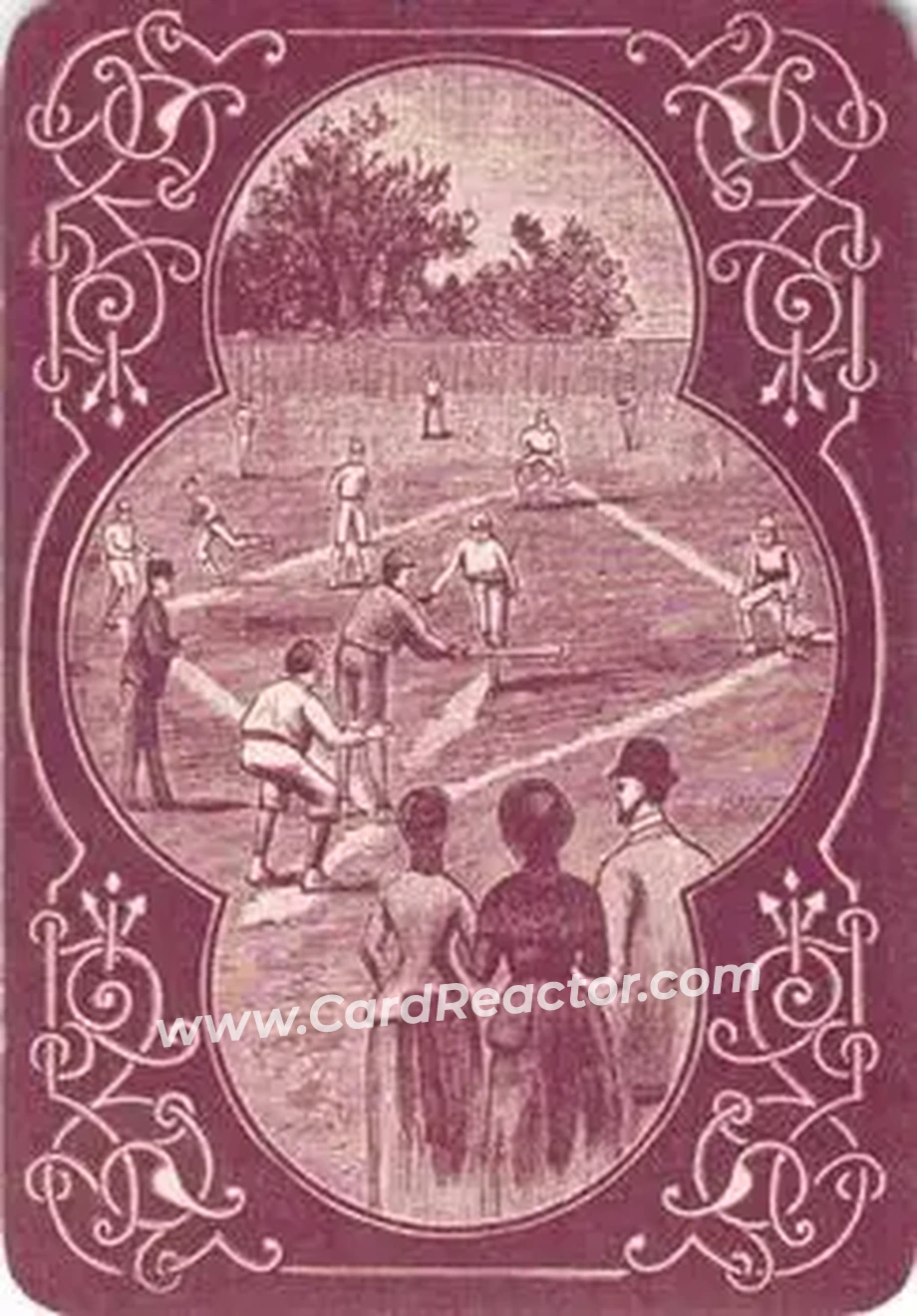 1884 Lawson's Patent Baseball Game #NNO - Card #NNO - Back