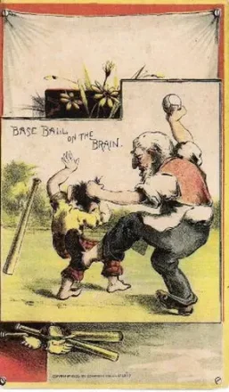 1885 Compton Litho. Co. "Hanging Sheet Series" Baseball Comics (H804-25) #NNO - Card #NNO