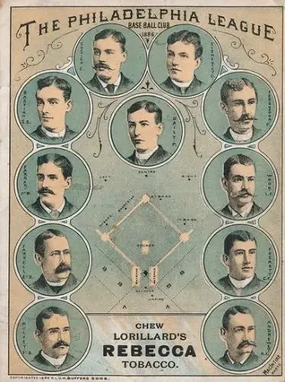 1886 Lorillard's Plug Tobacco Team #NNO - Card #NNO - Philadelphia Quakers