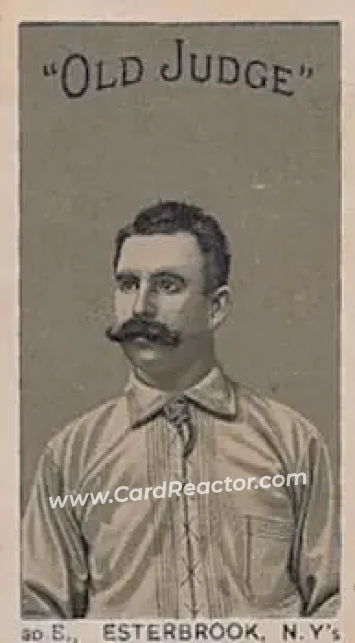 1886 Old Judge (N167) #NNO - Dude Esterbrook - New York Giants