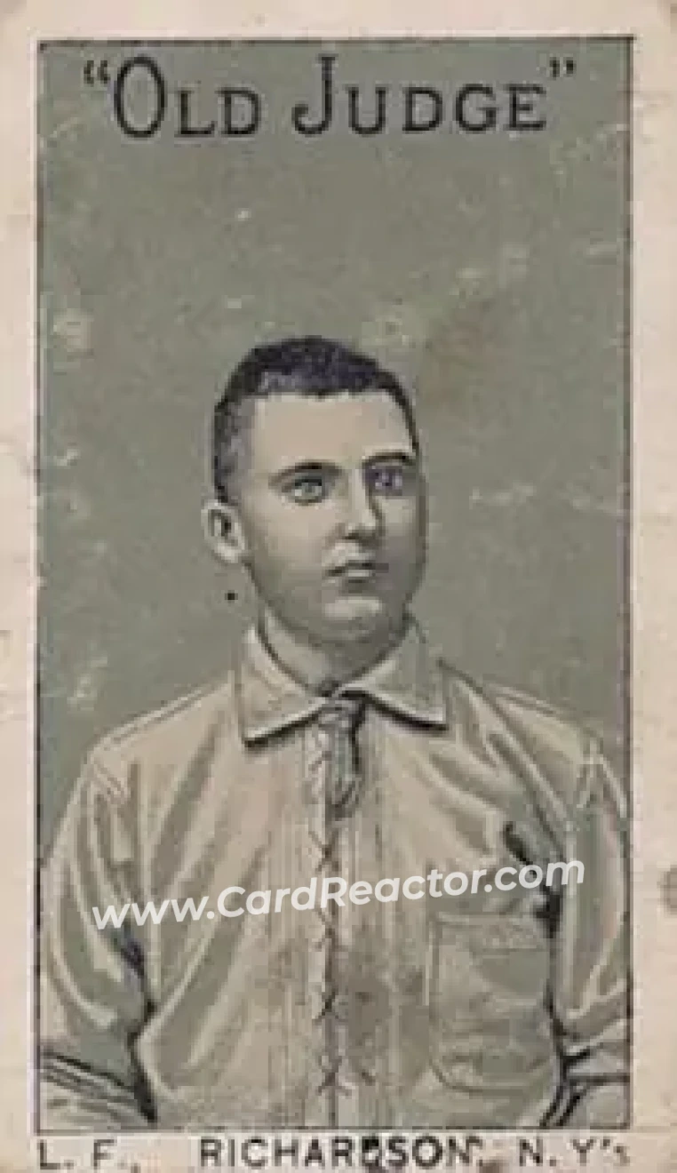 1886 Old Judge (N167) #NNO - Danny Richardson - New York Giants