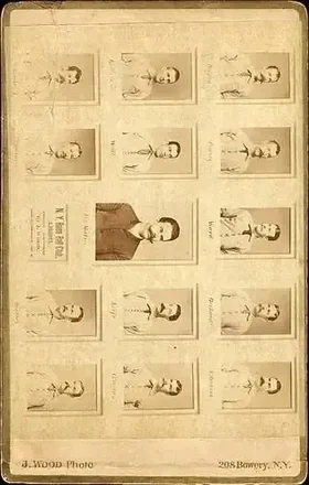 1886 J. Wood Studio New York Giants Cabinets #NNO - Card #NNO - New York Giants