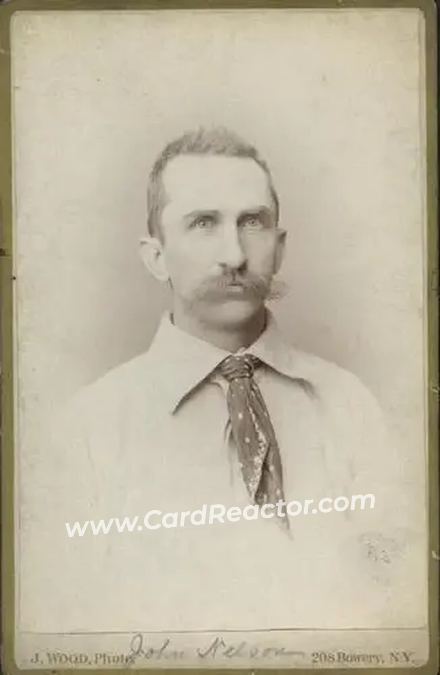 1886 J. Wood Studio New York Metropolitans Cabinets #NNO - John Nelson - New York Metropolitans - Front