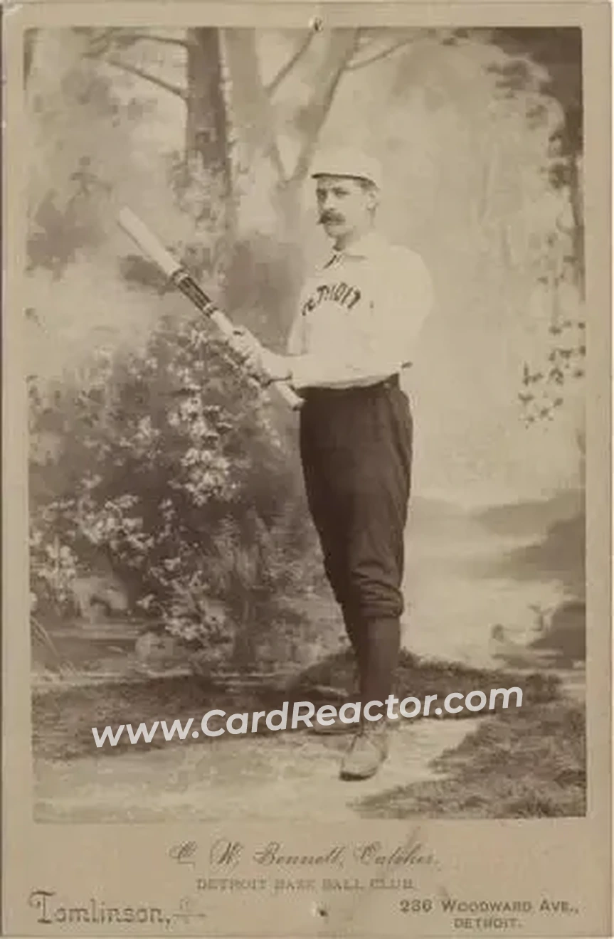 1886 Tomlinson Cabinets #NNO - Charlie Bennett - Detroit Wolverines - Front