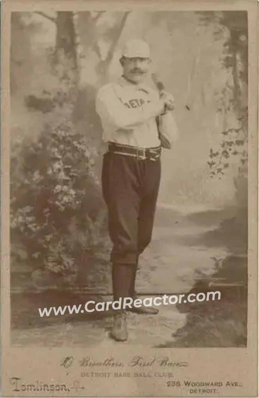 1886 Tomlinson Cabinets #NNO - Dan Brouthers - Detroit Wolverines - Front