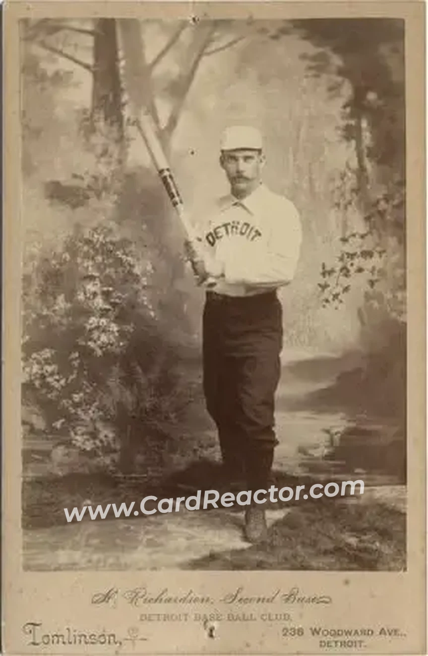 1886 Tomlinson Cabinets #NNO - Hardy Richardson - Detroit Wolverines - Front
