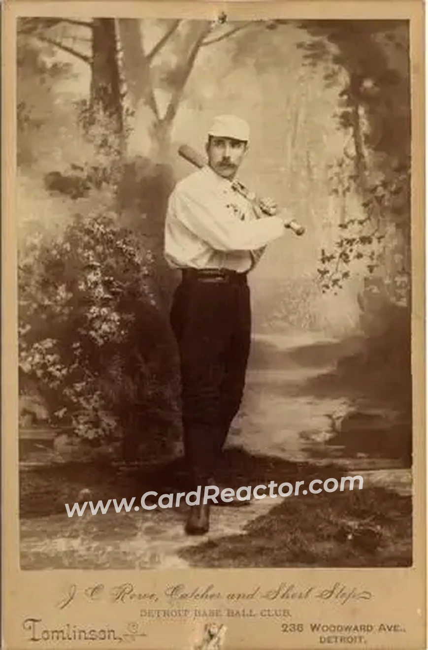 1886 Tomlinson Cabinets #NNO - Jack Rowe - Detroit Wolverines - Front