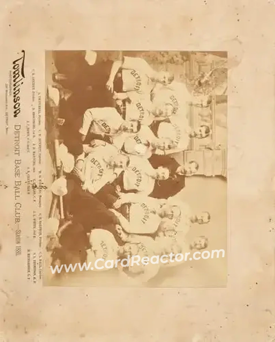 1886 Tomlinson Cabinets #NNO - Card #NNO - Detroit Wolverines - Front 1886 Tomlinson Cabinets #NNO - Card #NNO - Detroit Wolverines - Front