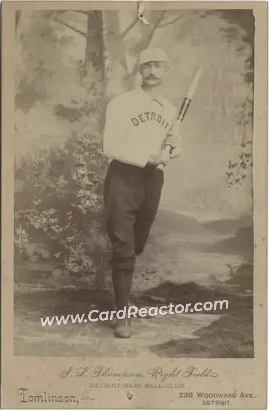 1886 Tomlinson Cabinets #NNO - Sam Thompson - Detroit Wolverines - Front