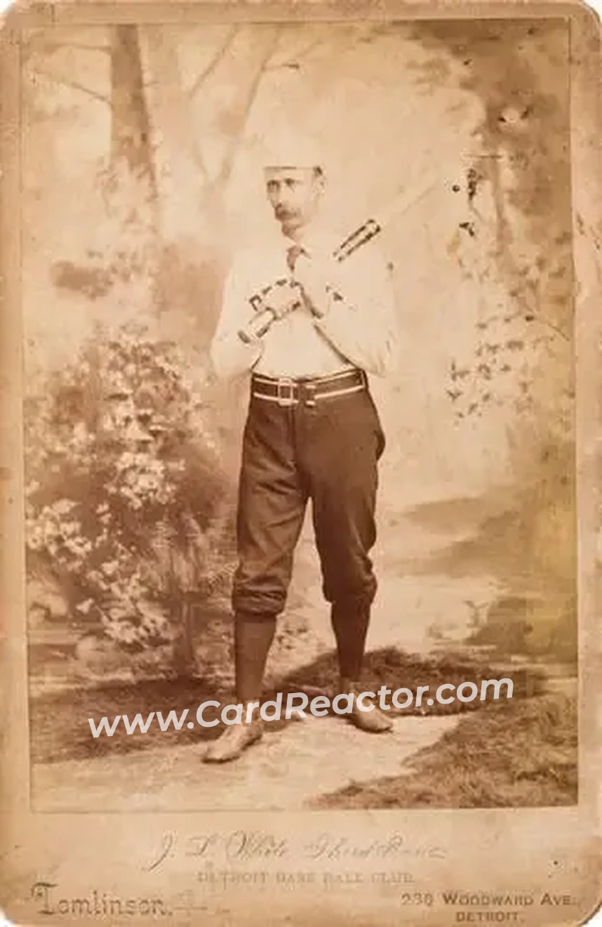 1886 Tomlinson Cabinets #NNO - Deacon White - Detroit Wolverines - Front