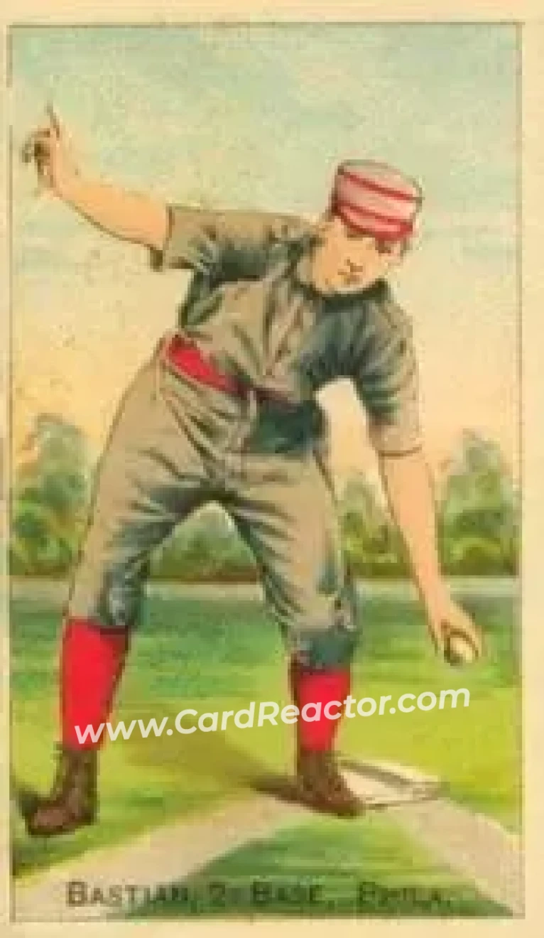 1887 Buchner Gold Coin (N284) #NNO - Charlie Bastian - Philadelphia Quakers - Front